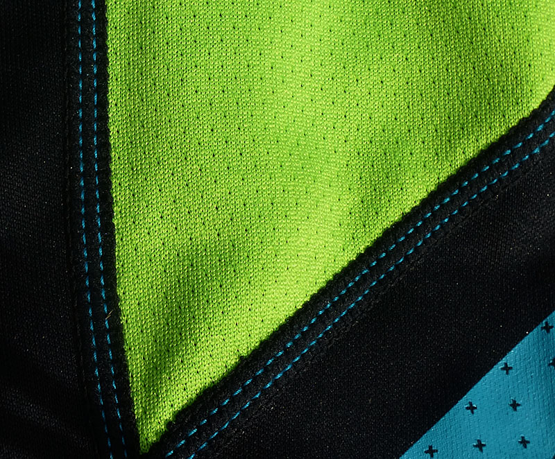 Close up of the Advance's mesh panel ventilation
