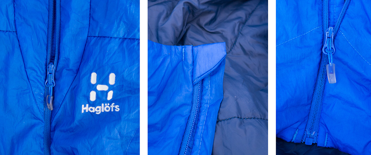The Haglofs L.I.M Barrier features YKK non-snagging zips and a good zip baffle