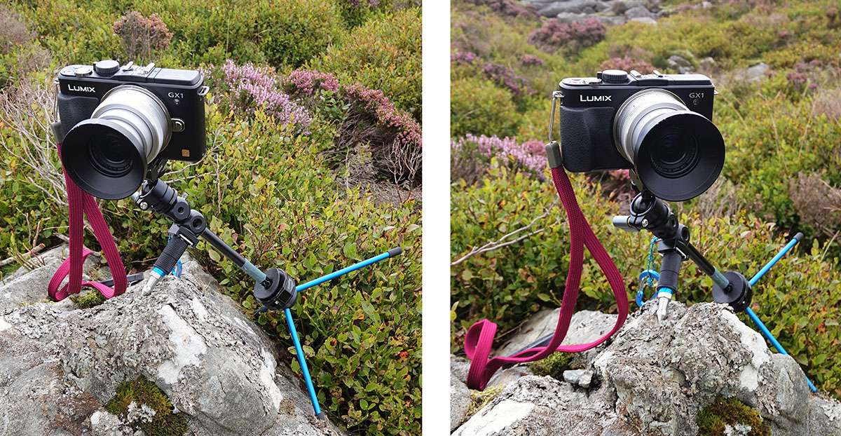Setting up the Scrambler for a photo-shoot in the Rhinogs